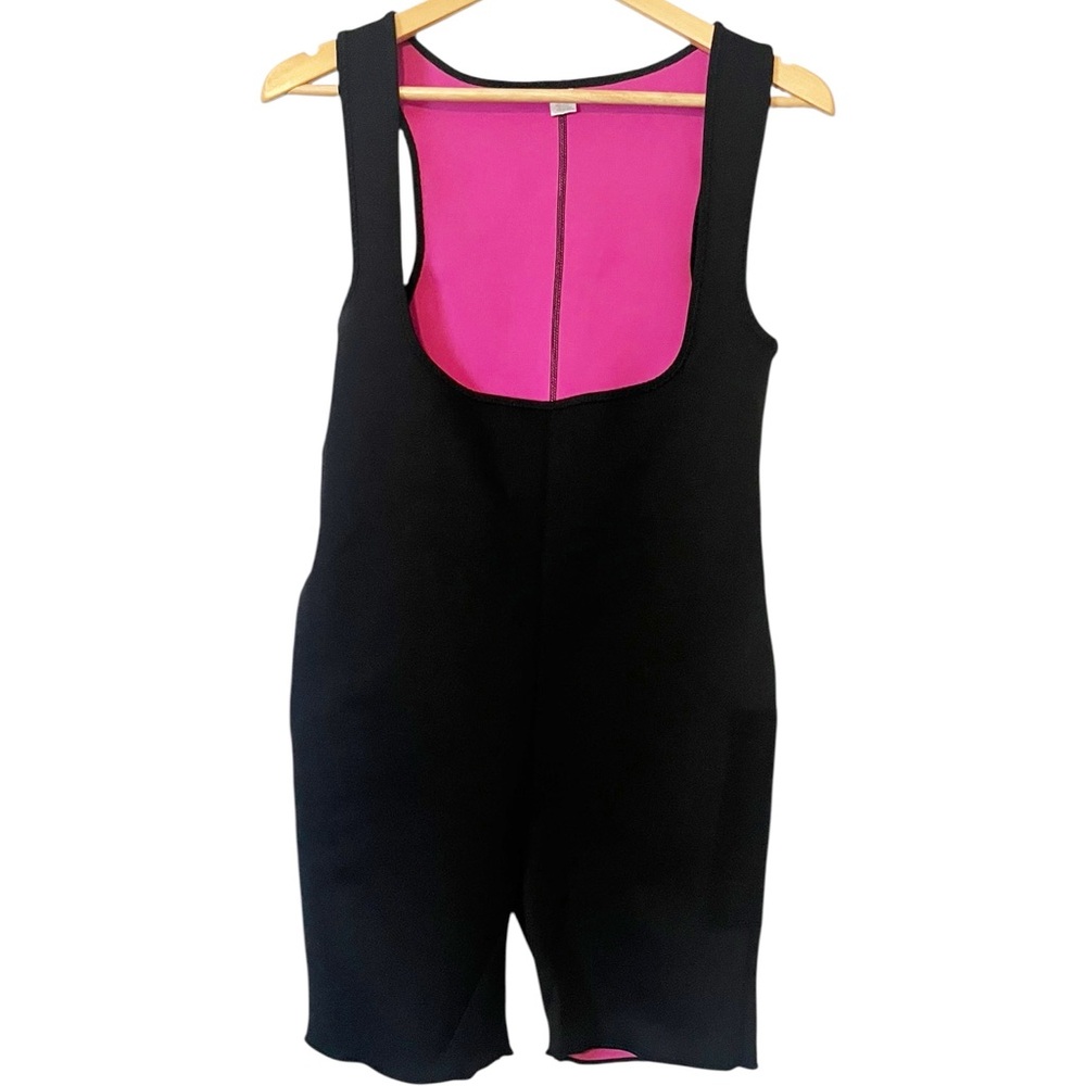 Marika Black Body Sculptors‎ Compression Shapewear Bodysuit Size XL Side Zipper